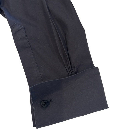 Brooks Brothers Women’s Fitted Non Iron Stretch Blouse Shirt Size 14 Black - Picture 5 of 6